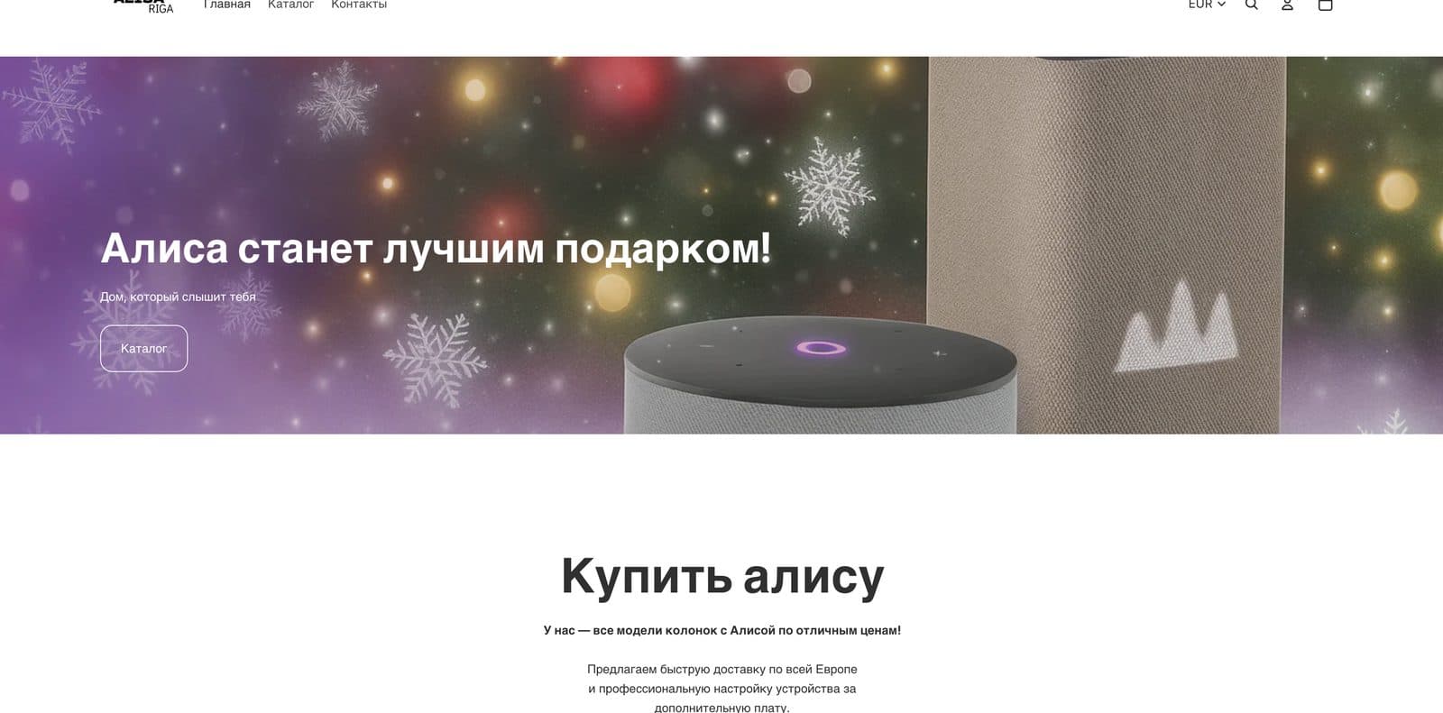 Alisa Riga website preview